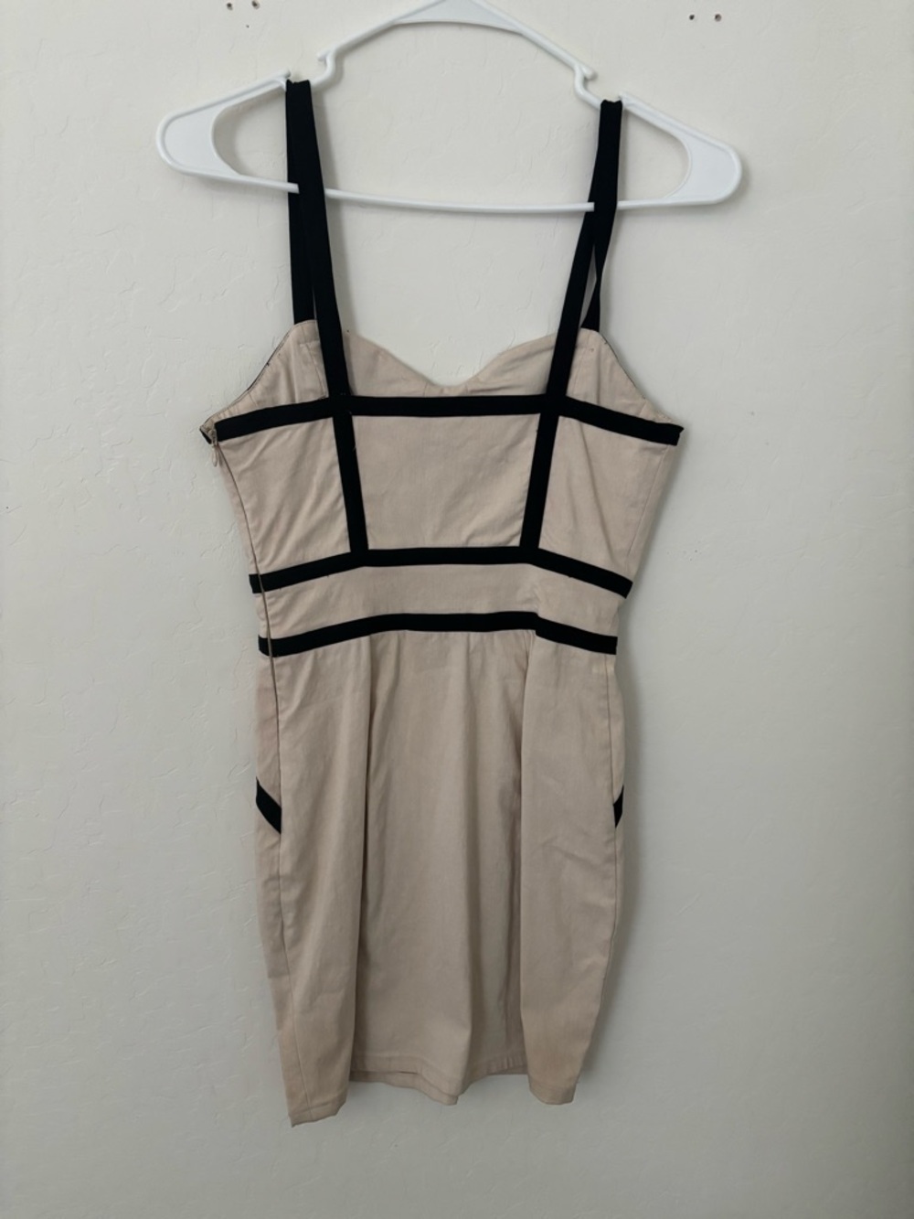 Sparkle & Fade Urban Outfitters Size S Corset Mini Dress Nude Black - Picture 2 of 9